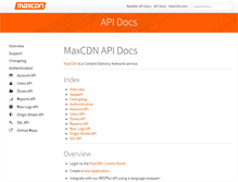 Tablet Screenshot of docs.netdna.com